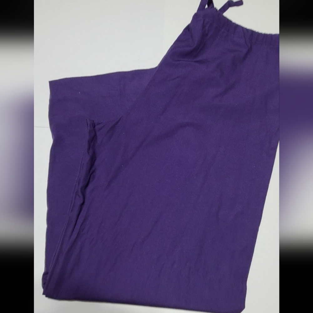 Scrub Pants TL Uniforms Purple Drawstring Pants Size Medium